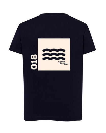CAMISETA "00" AZUL NAVY AND CREAM