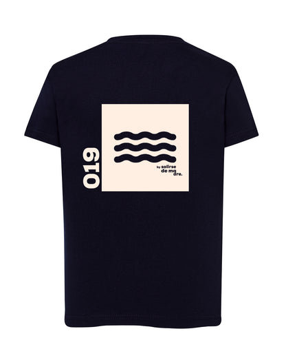 CAMISETA "00" AZUL NAVY AND CREAM