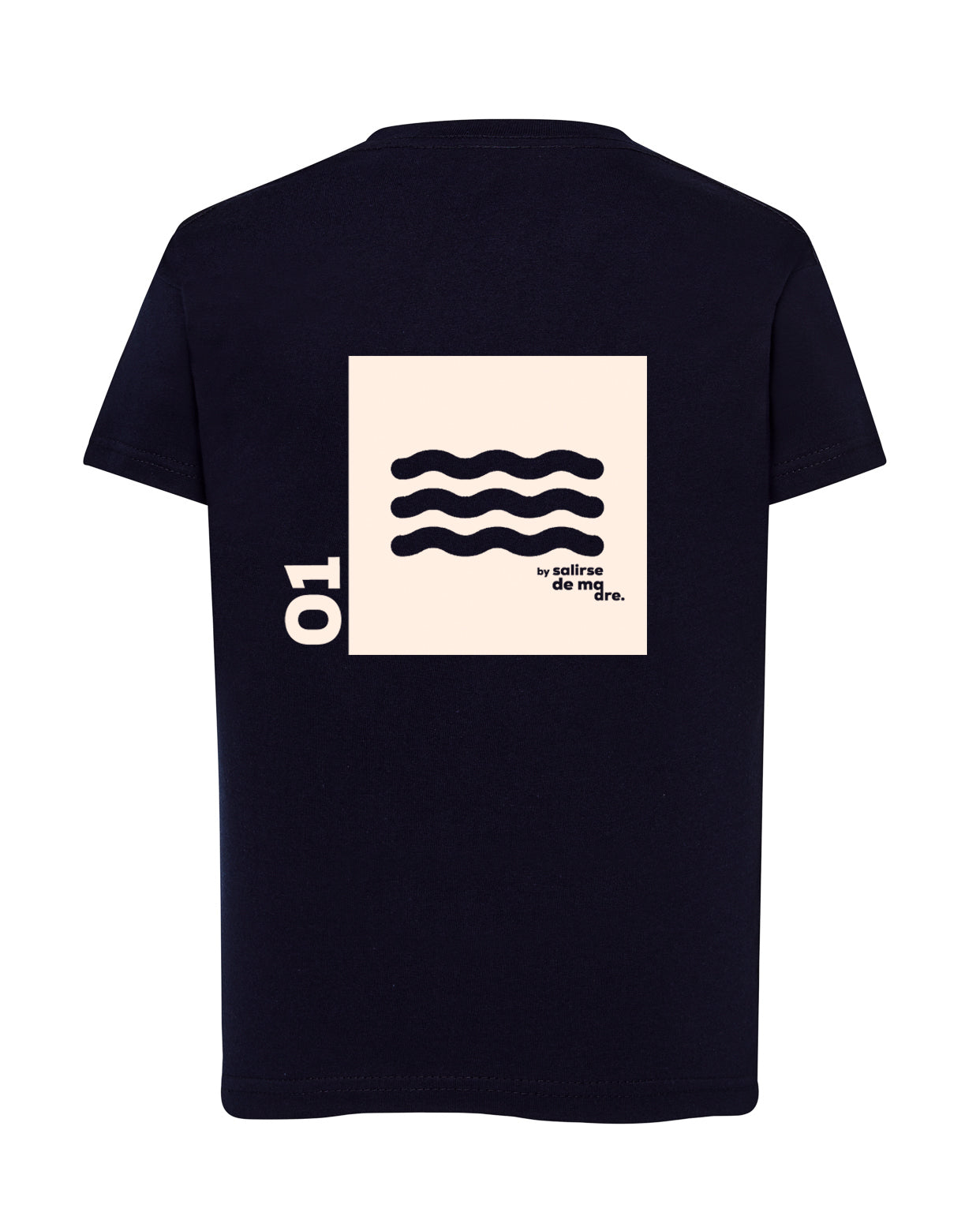 CAMISETA "00" AZUL NAVY AND CREAM