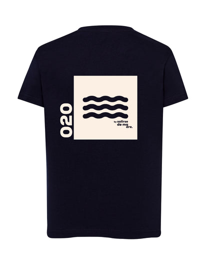 CAMISETA "00" AZUL NAVY AND CREAM