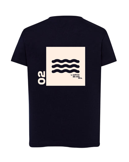 CAMISETA "00" AZUL NAVY AND CREAM
