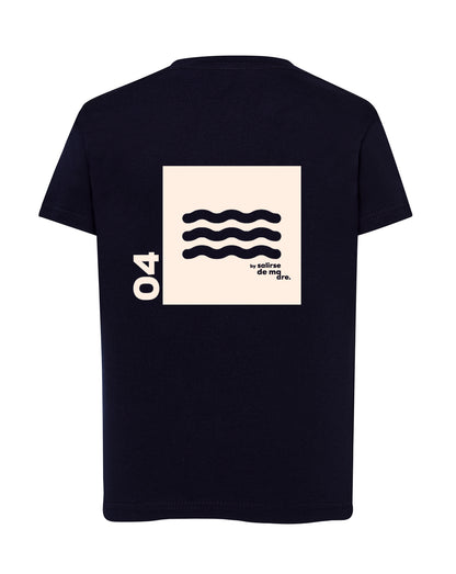CAMISETA "00" AZUL NAVY AND CREAM