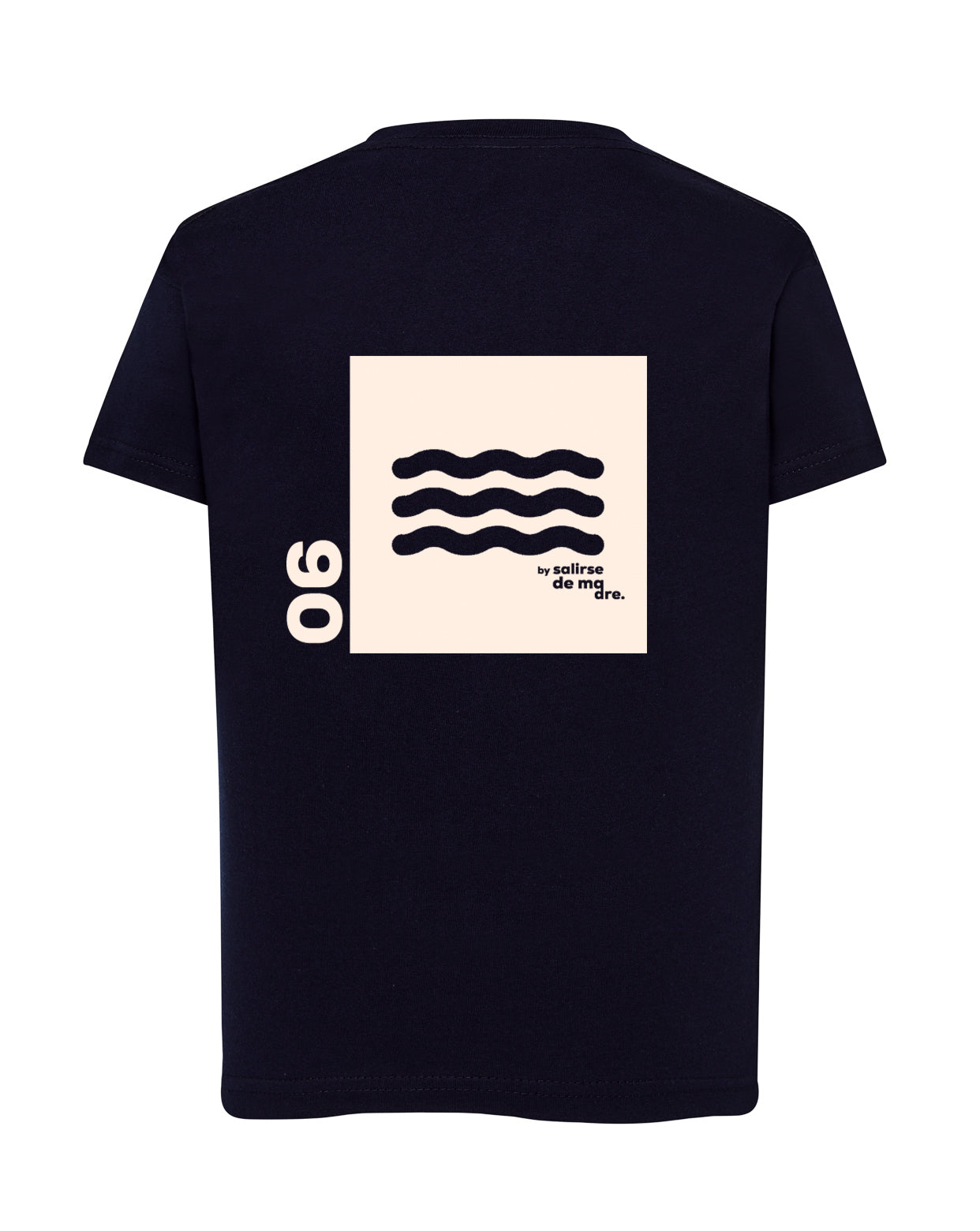 CAMISETA "00" AZUL NAVY AND CREAM