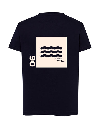 CAMISETA "00" AZUL NAVY AND CREAM