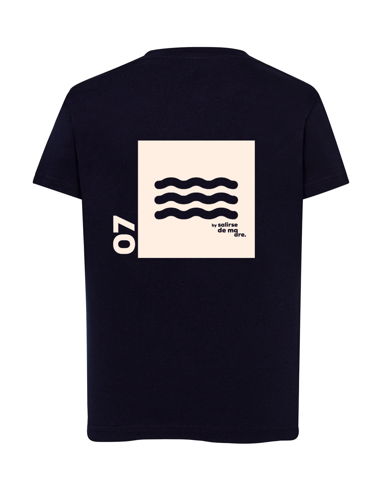 CAMISETA "00" AZUL NAVY AND CREAM