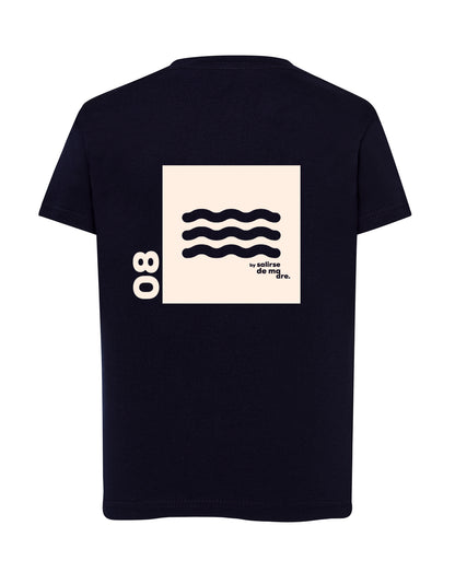 CAMISETA "00" AZUL NAVY AND CREAM