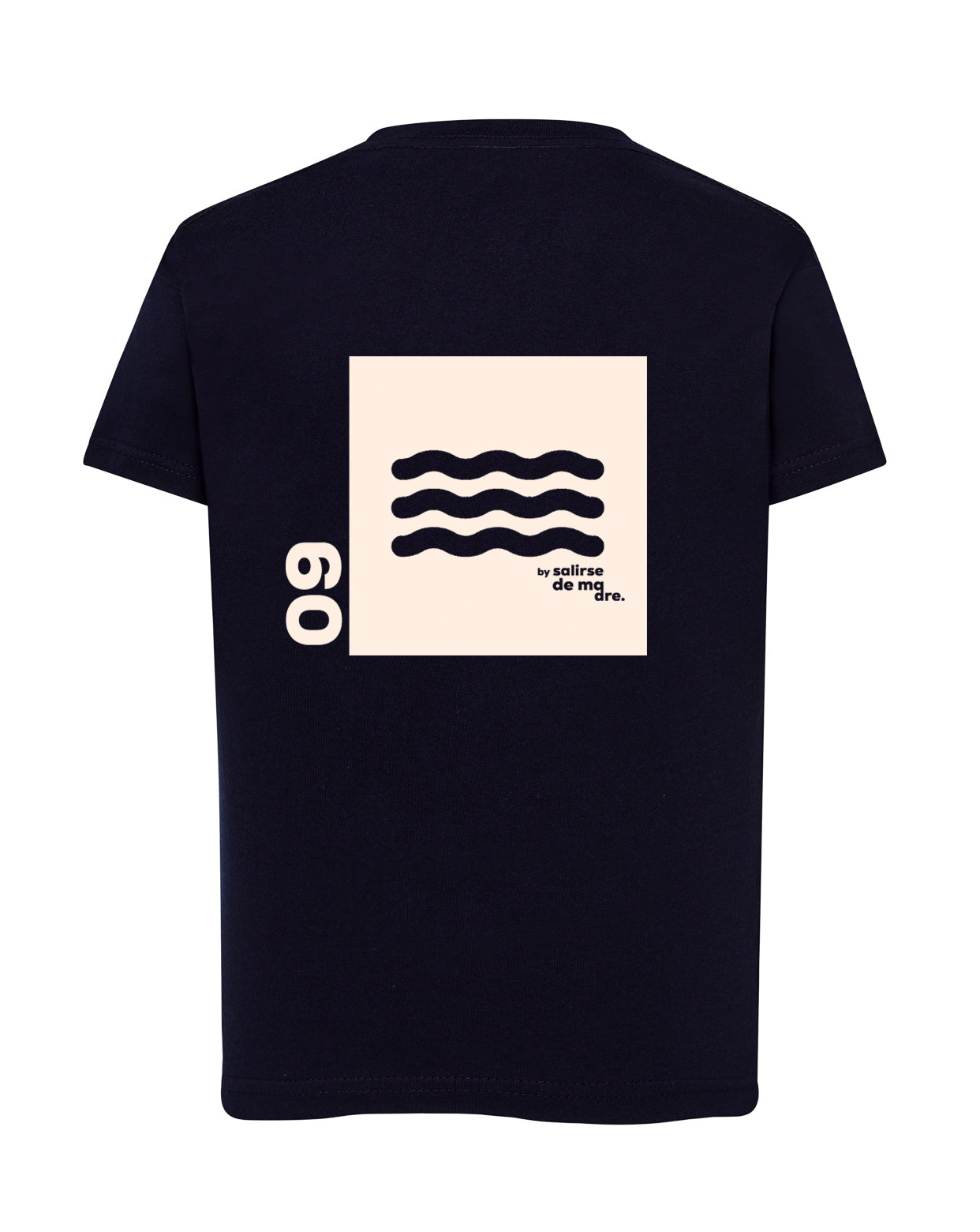 CAMISETA "00" AZUL NAVY AND CREAM