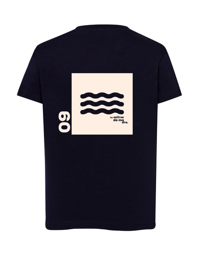 CAMISETA "00" AZUL NAVY AND CREAM