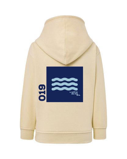 HOODIE "00" BUTTER AND BLUE