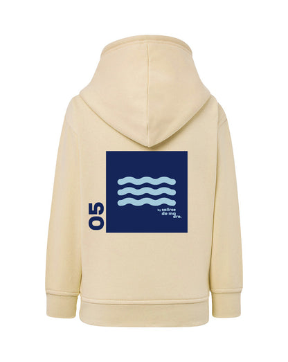 HOODIE "00" BUTTER AND BLUE