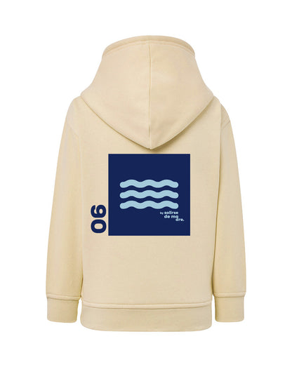 HOODIE "00" BUTTER AND BLUE