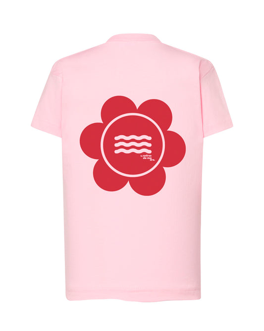 CAMISETA SOFT PINK "SO MUCH FLOWERS" TOTAL RED
