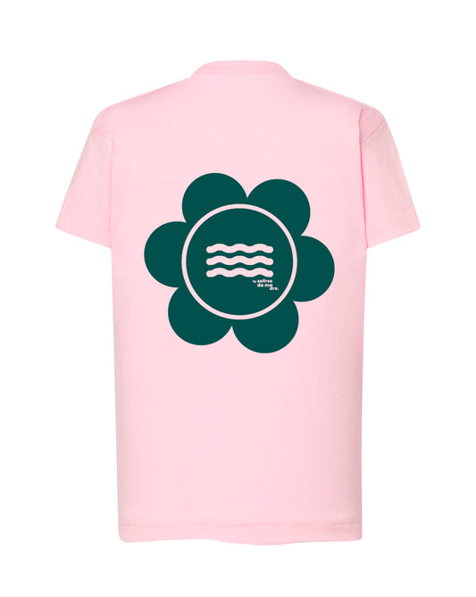 CAMISETA SOFT PINK "SO MUCH FLOWERS" TOTAL GREEN