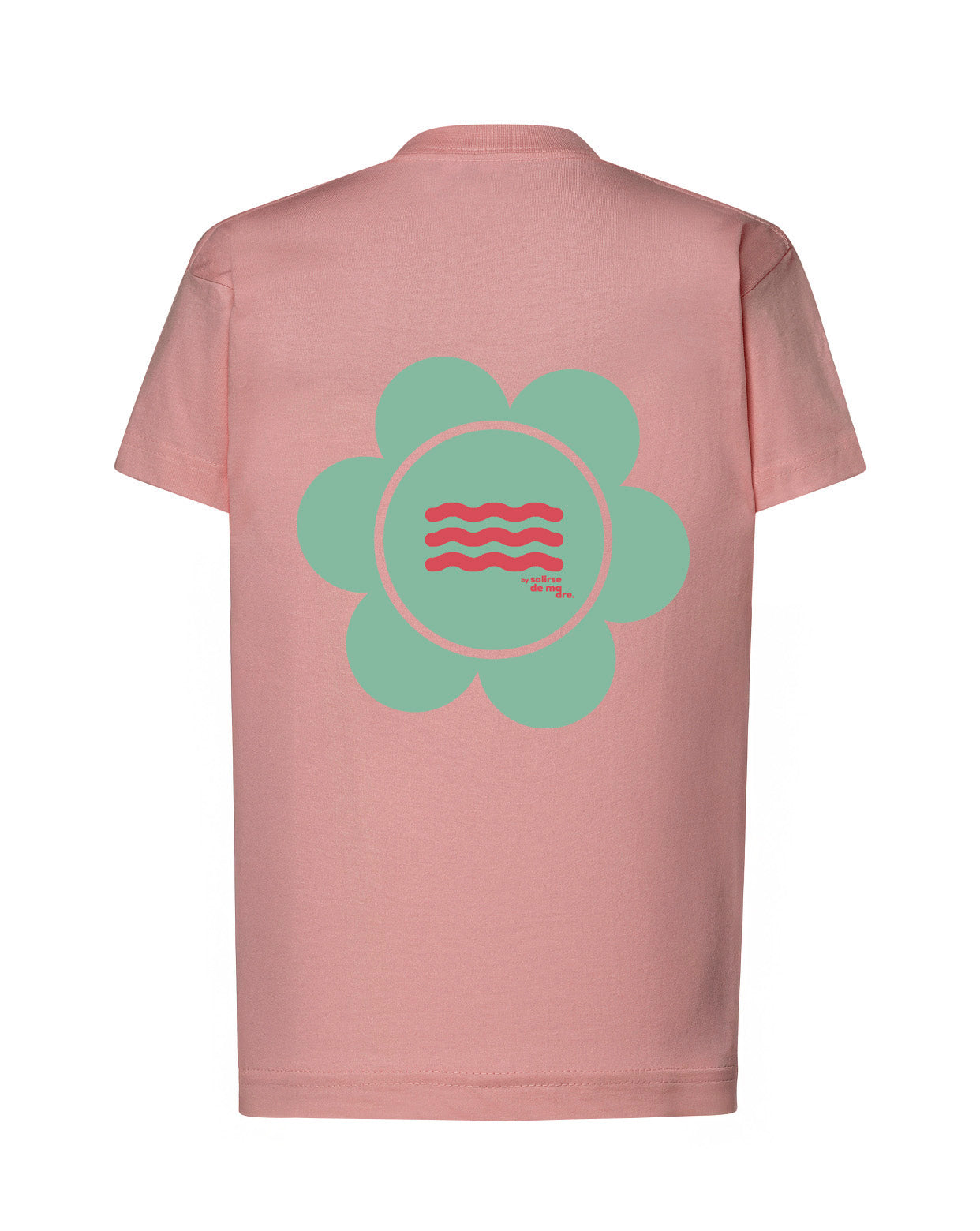 CAMISETA ROSA "SO MUCH FLOWERS" CORAL AND GREEN