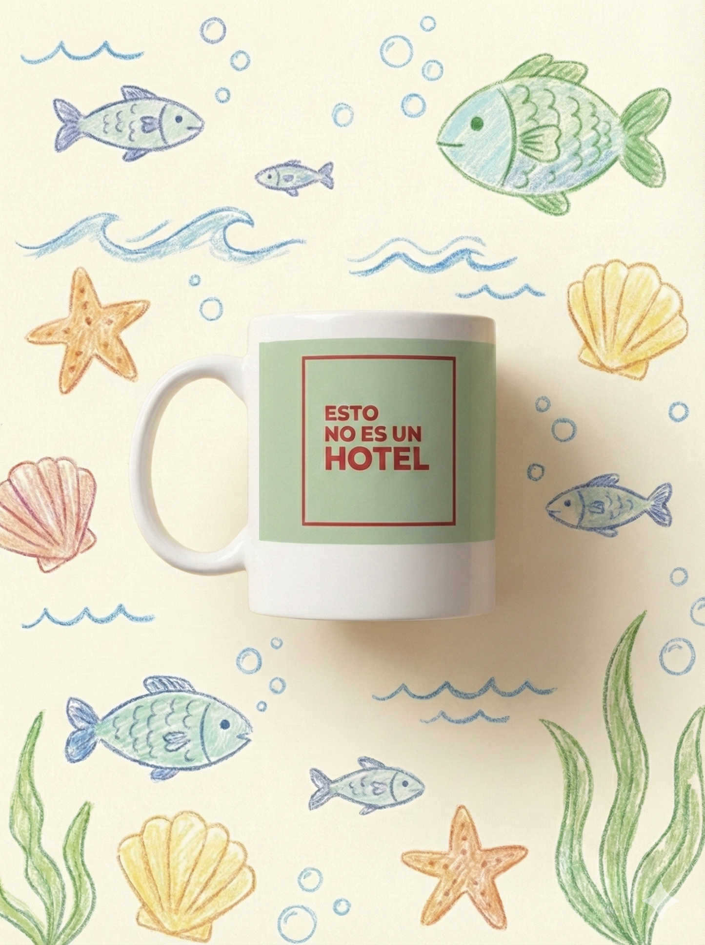 TAZA "ESTO NO ES UN HOTEL" VERDE