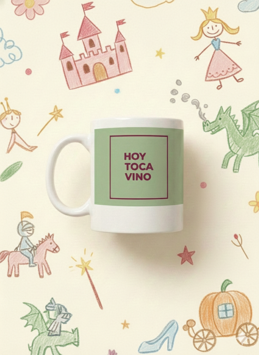 TAZA "HOY TOCA VINO"