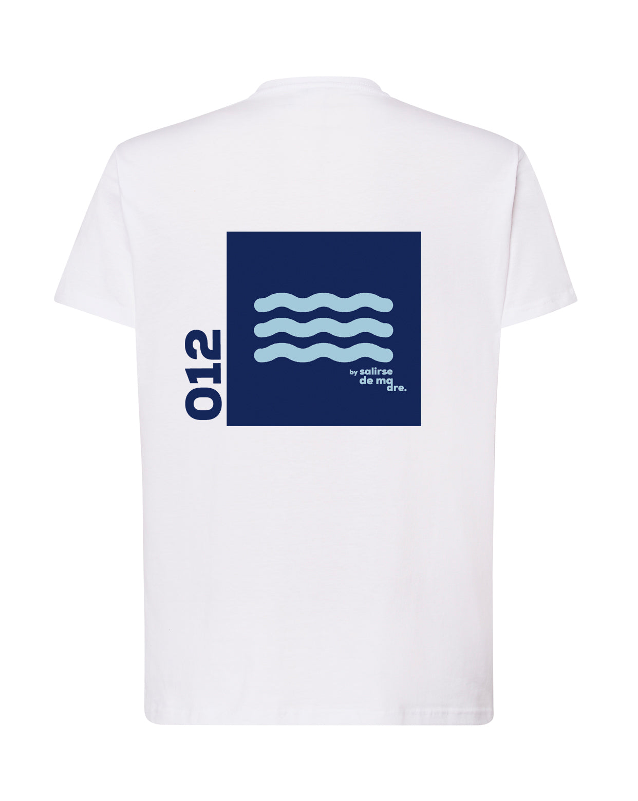 CAMISETA "00" WHITE AND BLUE