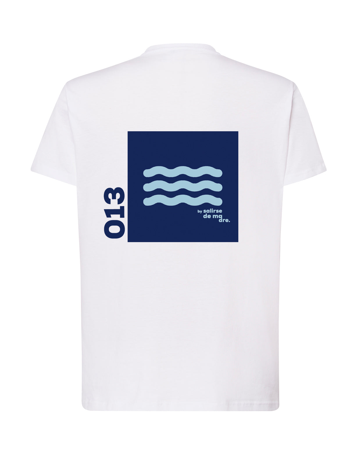 CAMISETA "00" WHITE AND BLUE