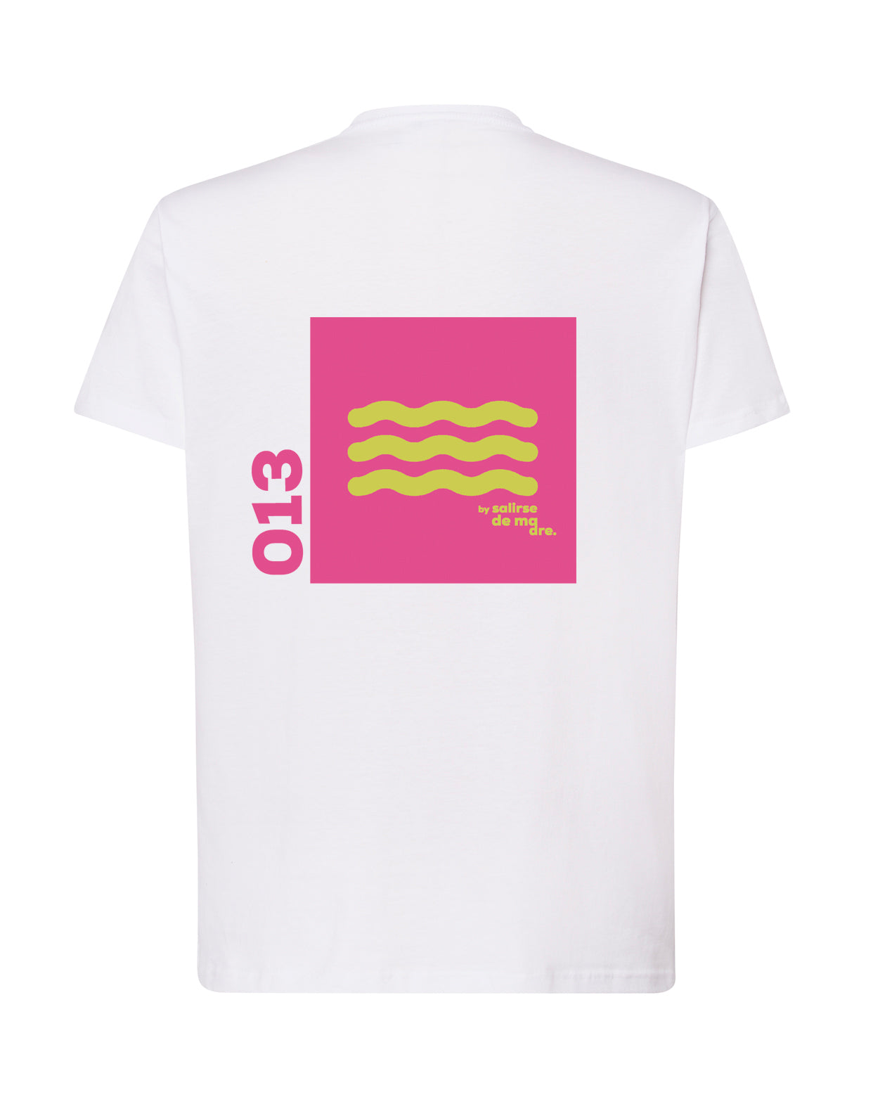 CAMISETA "00" BLANCA AND FUCSIA