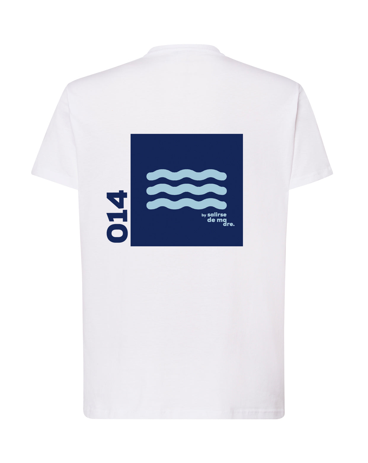 CAMISETA "00" WHITE AND BLUE
