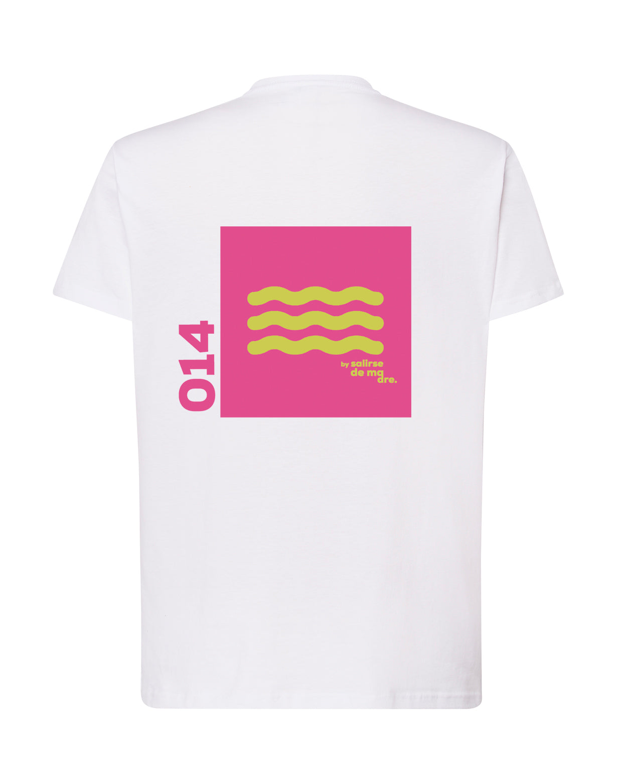CAMISETA "00" BLANCA AND FUCSIA