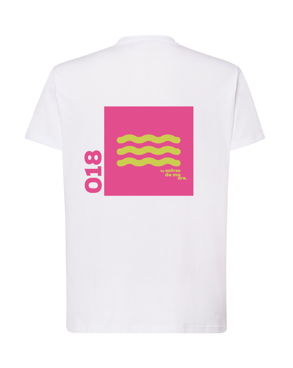 CAMISETA "00" BLANCA AND FUCSIA