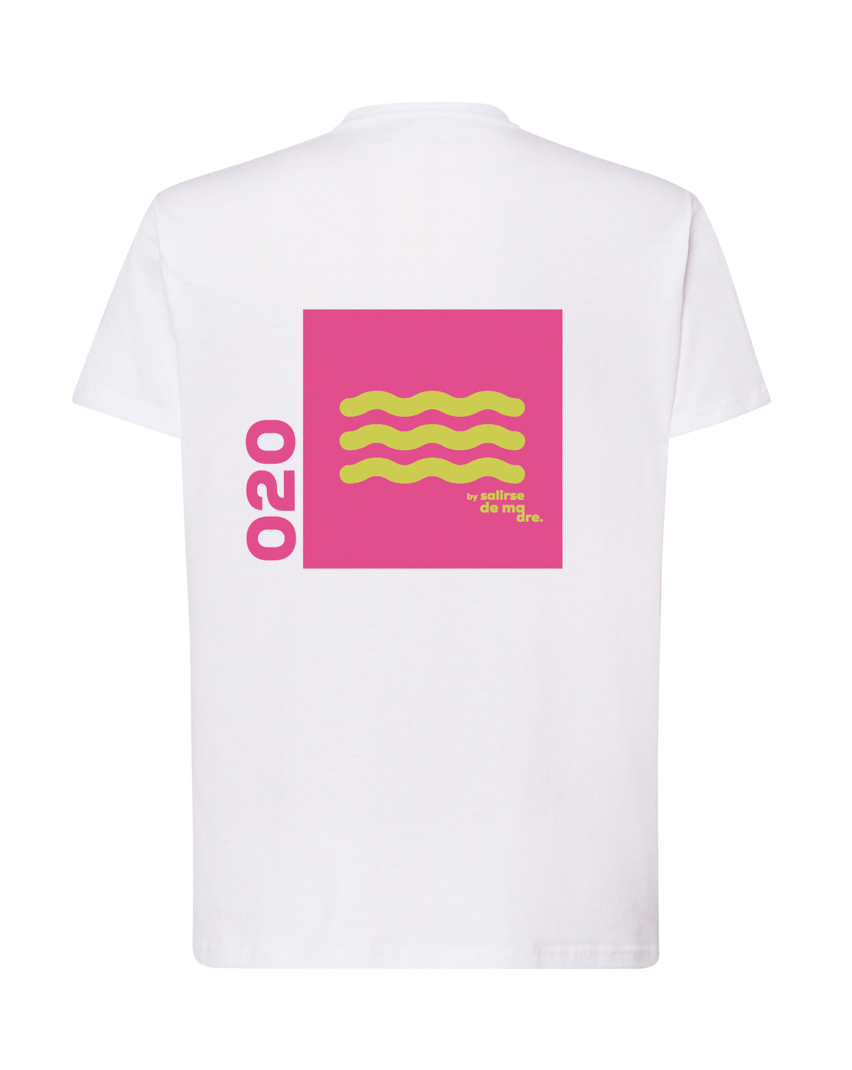 CAMISETA "00" BLANCA AND FUCSIA