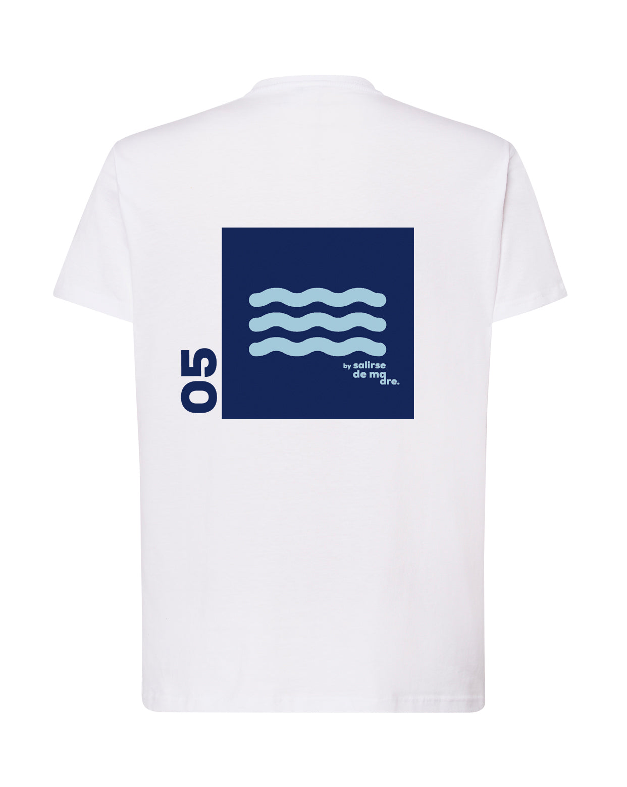 CAMISETA "00" WHITE AND BLUE