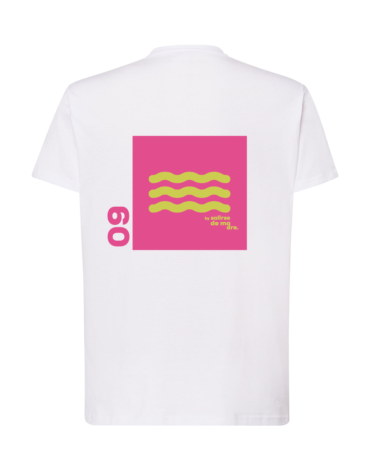 CAMISETA "00" BLANCA AND FUCSIA