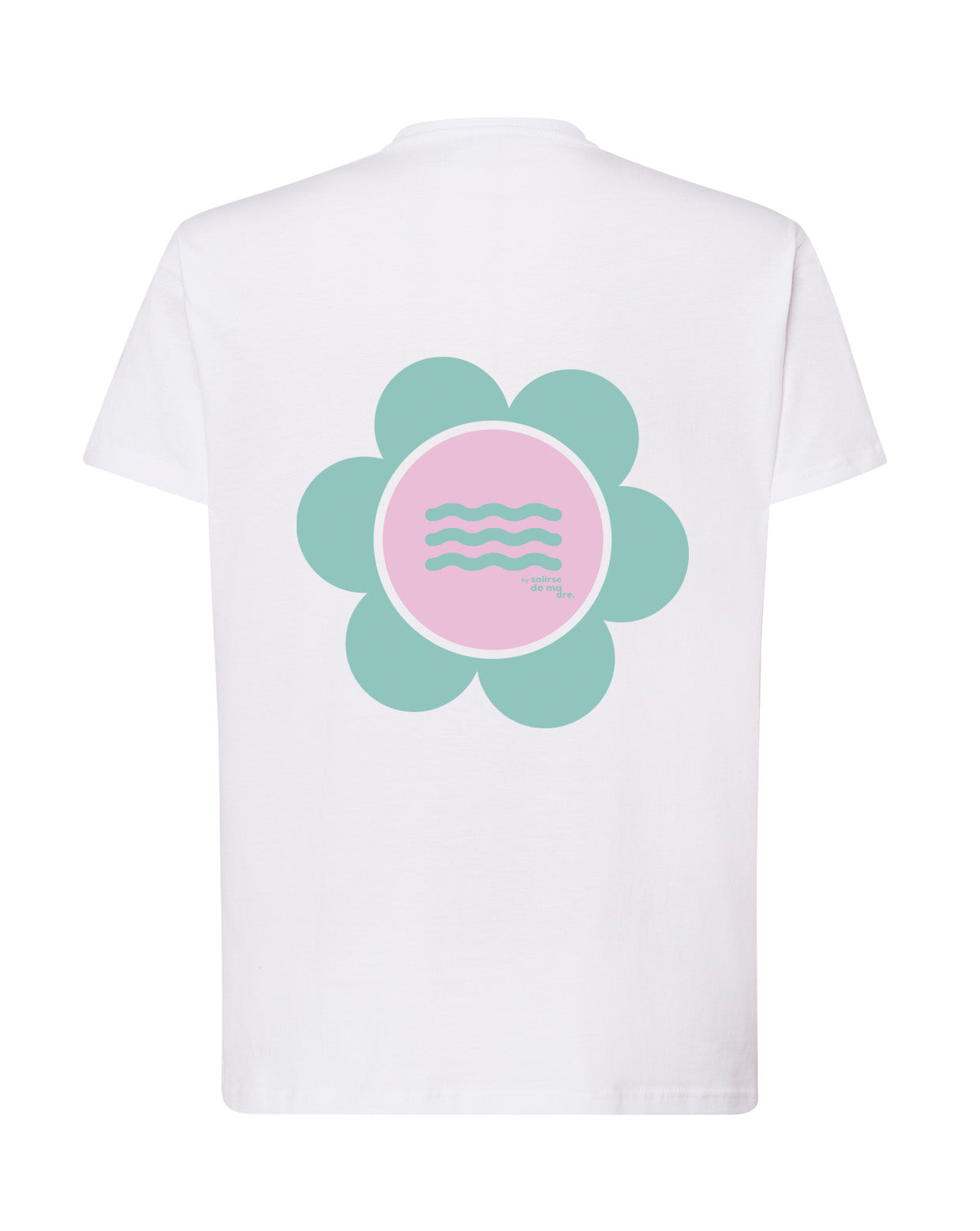 CAMISETA BLANCA "SO MUCH FLOWERS" CELESTE AND PINK