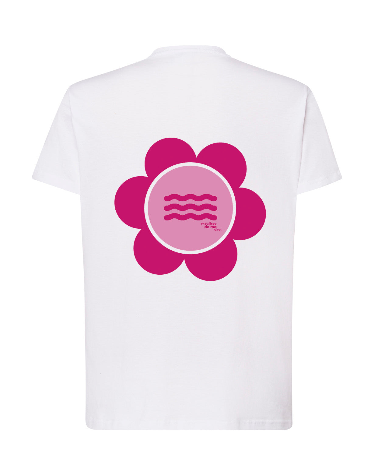 CAMISETA BLANCA "SO MUCH FLOWERS" FUCSIA AND PINK